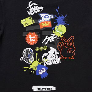 UT Splatoon 3 Graffiti Kids Graphic T-Shirt (Black | Size 100cm)_