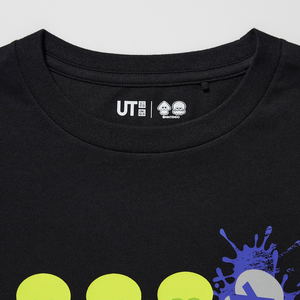 UT Splatoon 3 Squids Kids T-Shirt (Black | Size 160cm)_