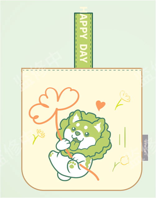 Dodowo Vegetable Fairy Series Cabbage Dog Handbag image 2