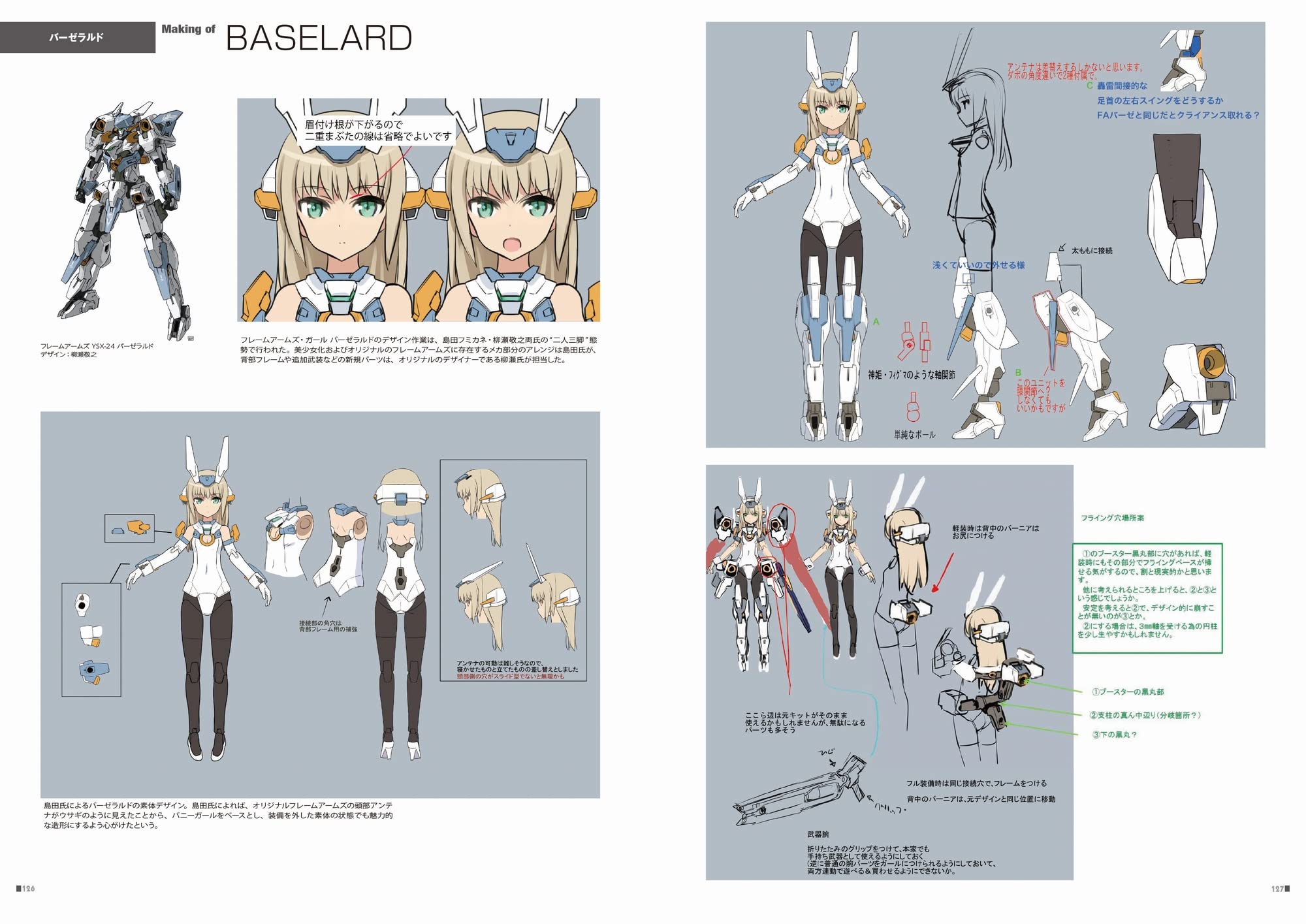 Frame Arms Girl Designers Note