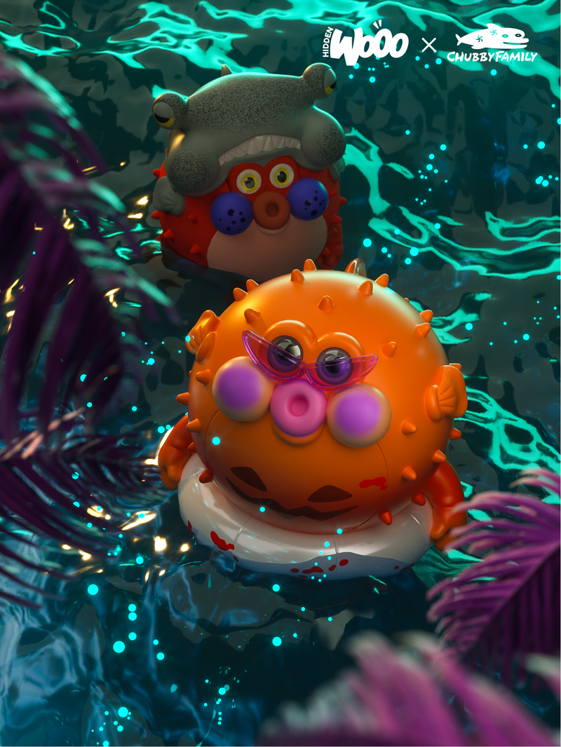 Hidden Wooo x Chubby Family Chubbypopo Ocean Series Origin Ver