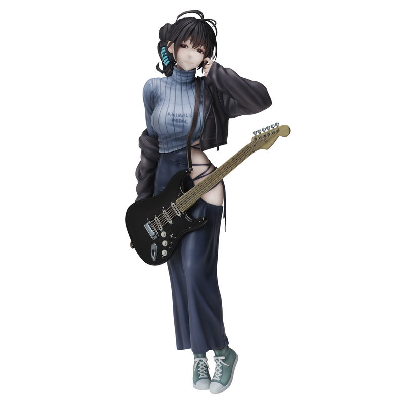Original Character Pre-Painted Figure: Hitomio16 Illustration Guitar Sisiter (Meimei) Backless Dress image 1