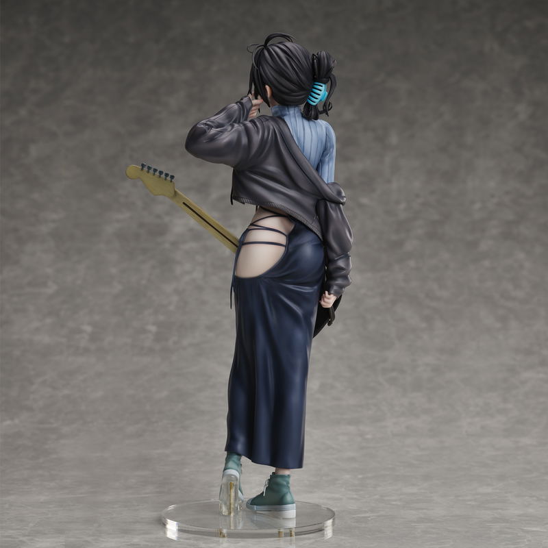 Original Character Pre-Painted Figure: Hitomio16 Illustration Guitar Sisiter (Meimei) Backless Dress image 4