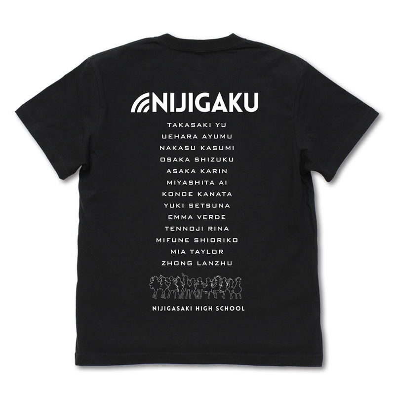 Love Live! Nijigasaki High School Idol Club T-Shirt (Black | Size M) image 2