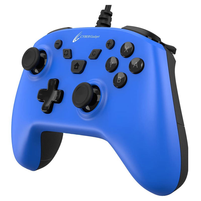 Cyber Gadget Wired Gaming Controller HG Smart for Nintendo Switch (Blue) image 1