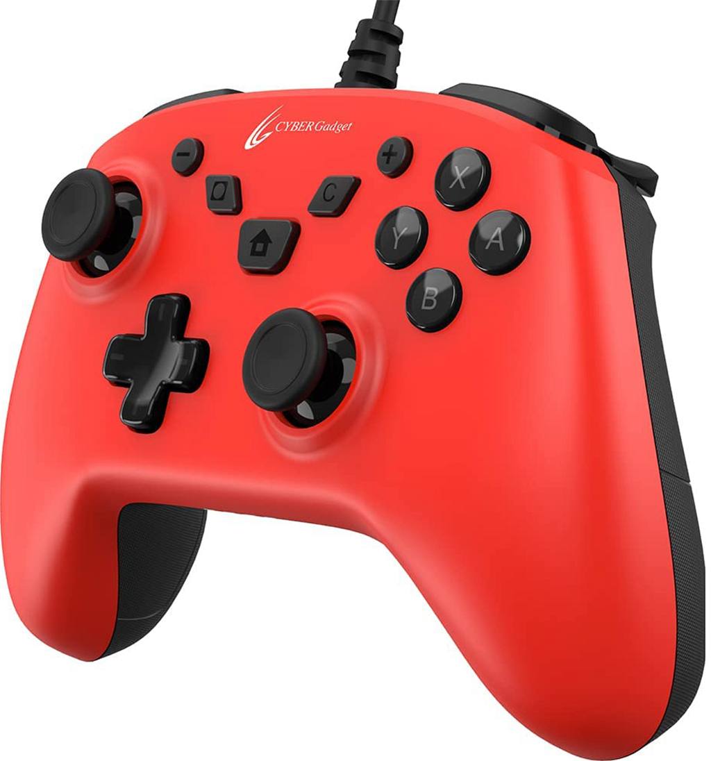CYBER・Wired Gaming Controller HG Smart for Nintendo Switch (Red) for ...