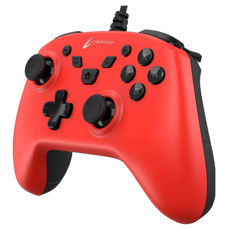 Cyber Gadget Wired Gaming Controller HG Smart for Nintendo Switch (Red) image 1