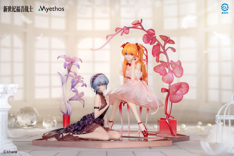Evangelion 1/7 Scale Pre-Painted Figure: Ayanami Rei & Shikinami Asuka Langley Whisper of Flower Ver. image 1