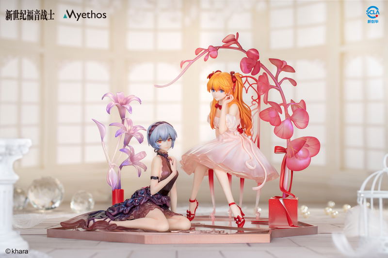 Evangelion 1/7 Scale Pre-Painted Figure: Ayanami Rei & Shikinami Asuka Langley Whisper of Flower Ver. image 2