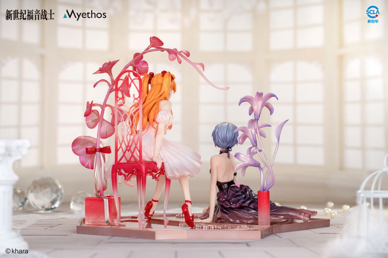 Evangelion 1/7 Scale Pre-Painted Figure: Ayanami Rei & Shikinami Asuka Langley Whisper of Flower Ver. image 3