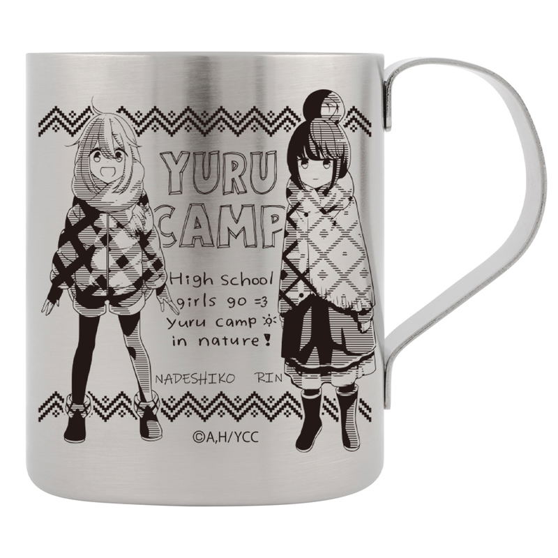 Yuru Camp - Rin & Nadeshiko Double Layer Stainless Mug Cup Ver 2.0 image 1