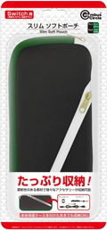 Slim Soft Pouch for Nintendo Switch (Black Green x White) thumbnail 1