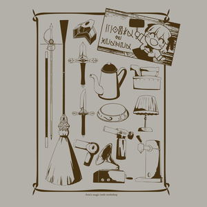 The Magical Revolution of the Reincarnated Princess and the Genius Young Lady - Magical Tool Workshop T-Shirt (Light Gray | Size XL)_