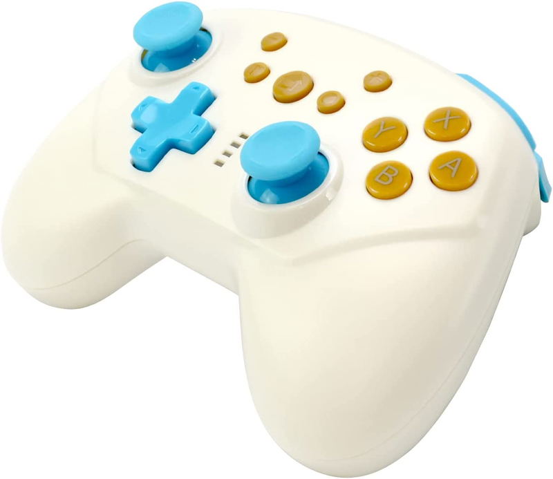 Wireless Battle Pad Turbo Pro for Nintendo Switch (Off White x Sky Blue) image 2