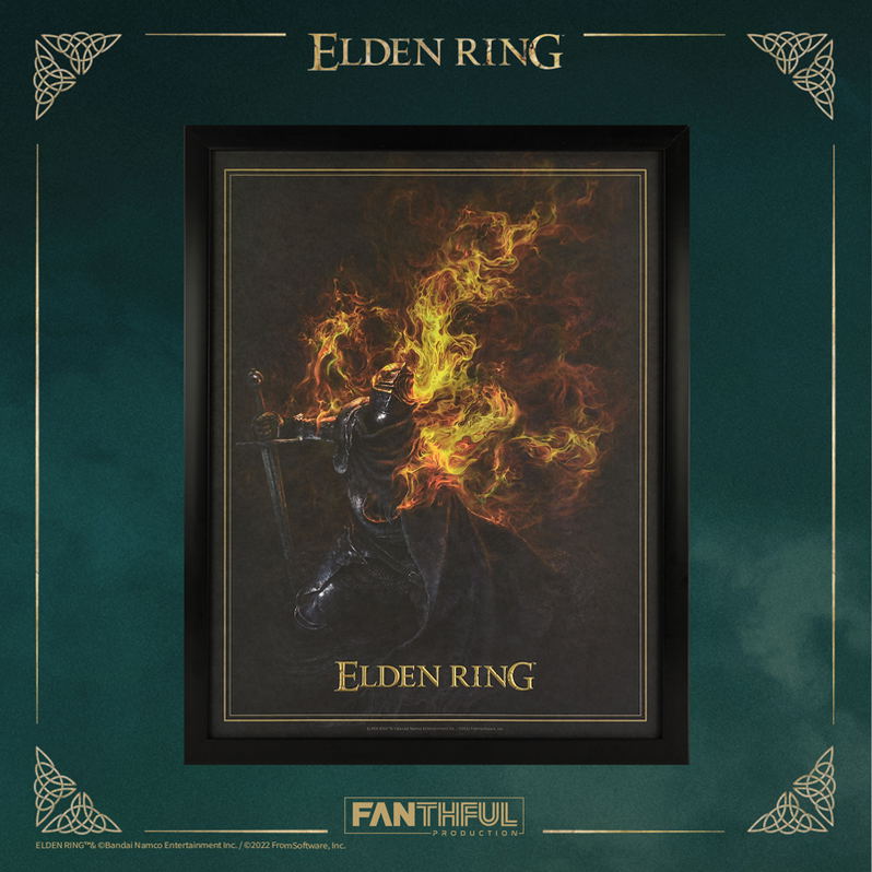 Elden Ring - Fingerprint Knight Vic Framed Poster