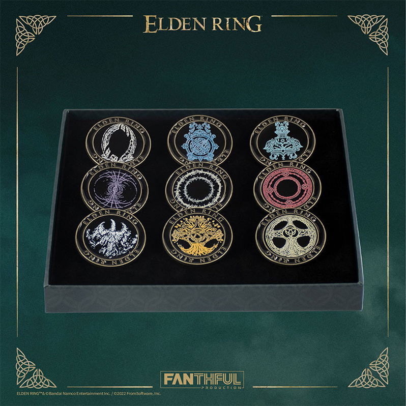 Elden Ring Pin Collection (Set of 9 Pieces)
