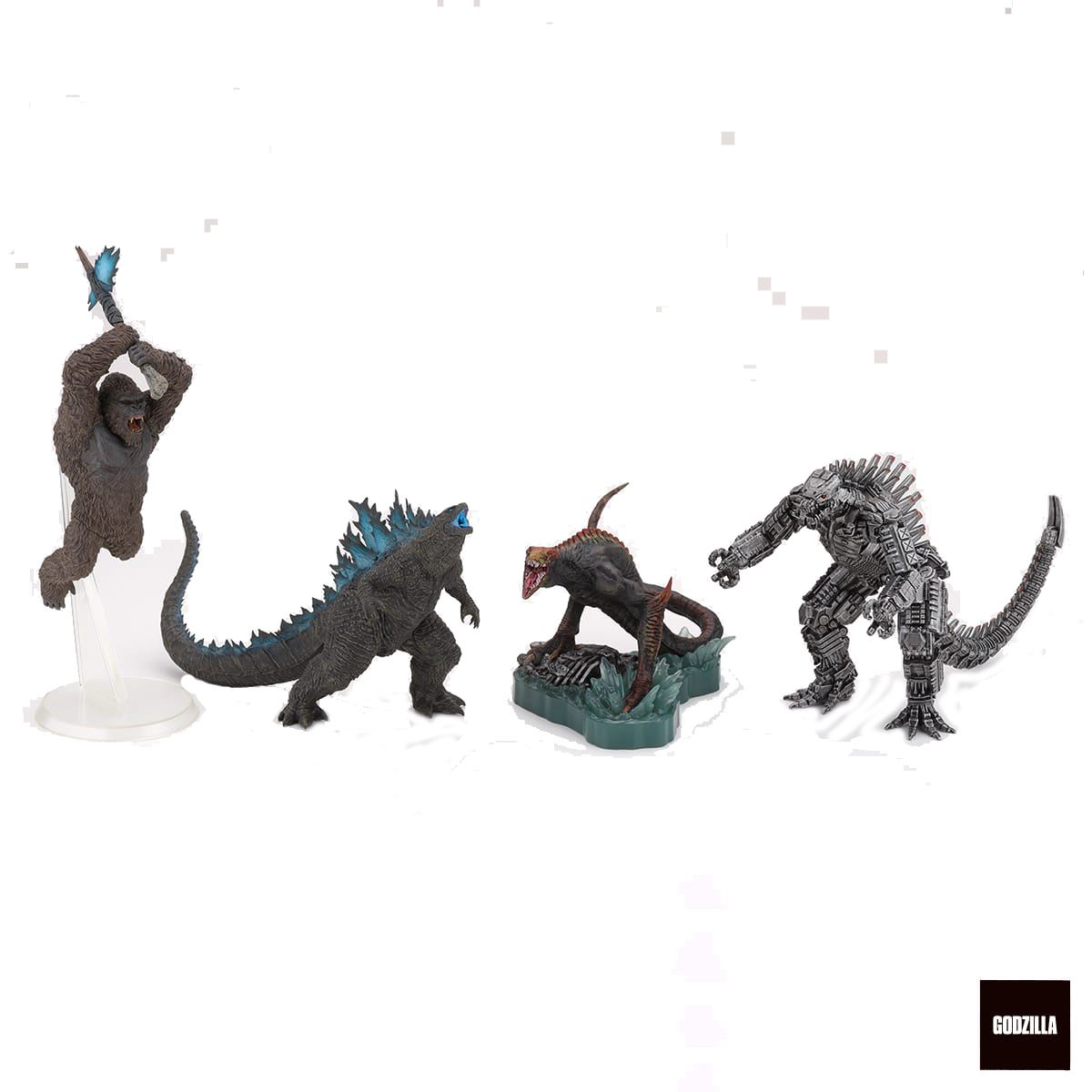 Solid Series Godzilla vs. Kong Pre-painted Figure: Godzilla vs. Kong (2021) (Set of 4 Pieces) (Re-run)