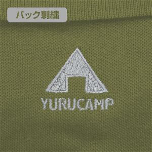 Yuru Camp Embroidery Polo Shirt (Green Tea | Size S)