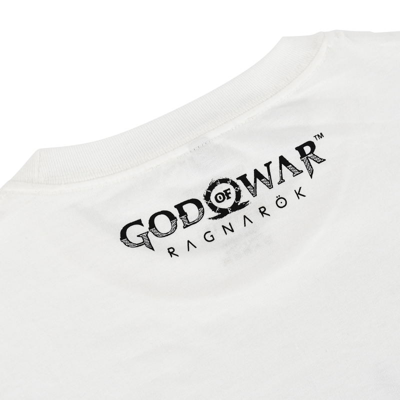 God of War Ragnarok - The Bear and The Wolf T-Shirt (White | Size M) image 5