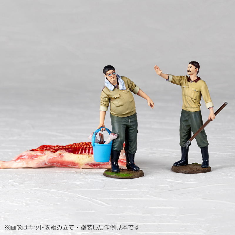 ARTPLA Researcher & Tyrannosaurus 1/35 Scale Plastic Model Kit Set image 16