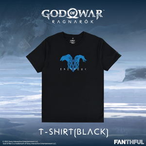 God of War Ragnarok - Skoll and Hati T-Shirt (Black | Size XL)_