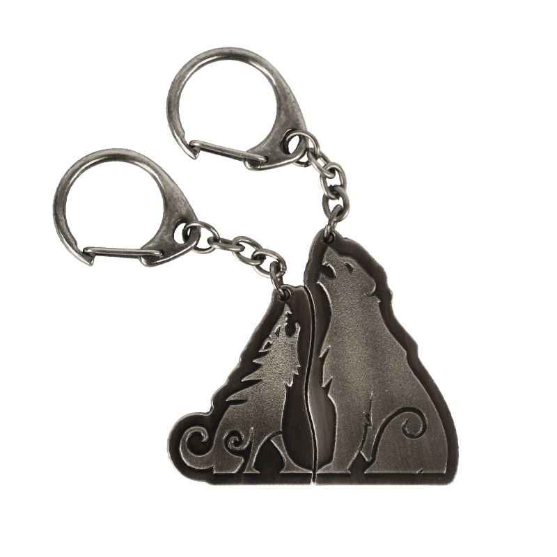God of War Ragnarok - The Wolf and The Bear Metal Keychain Set (set of 2 pieces) image 1
