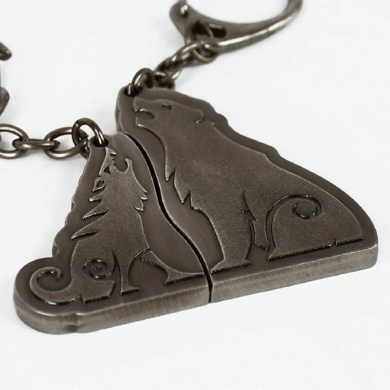 God of War Ragnarok - The Wolf and The Bear Metal Keychain Set (set of 2 pieces) image 3