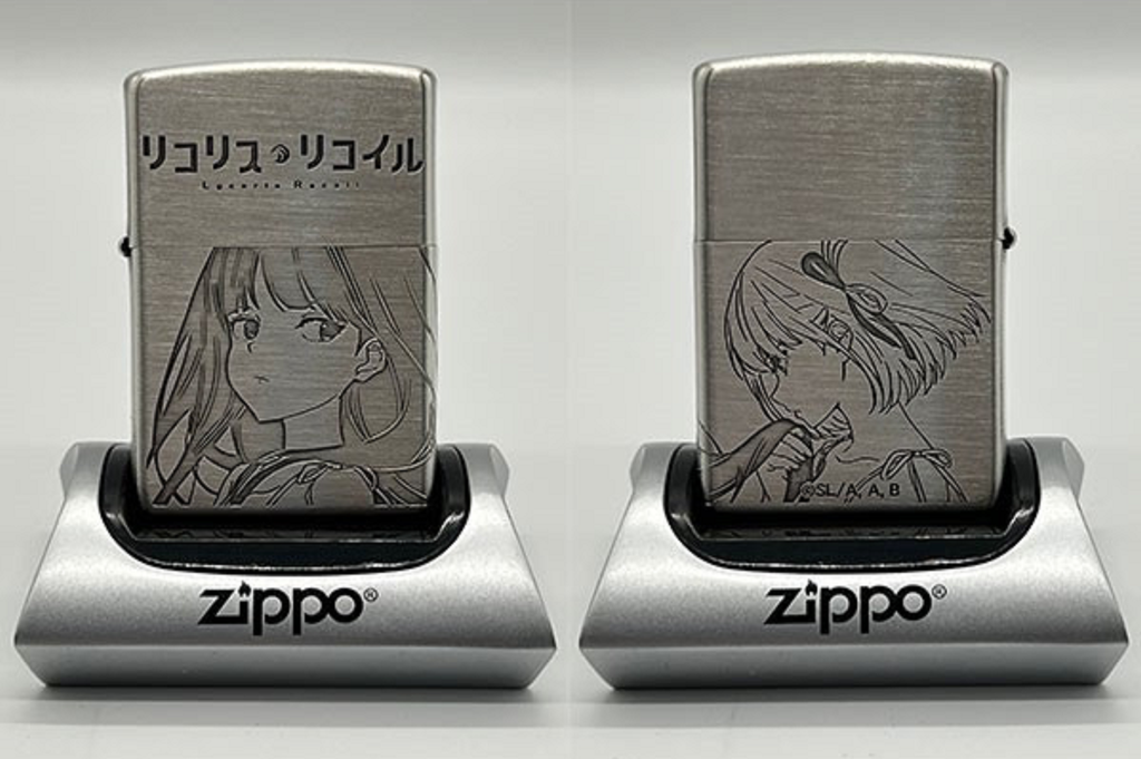 Lycoris Recoil Zippo Case Chisato & Takina (No fuel or gas included)
