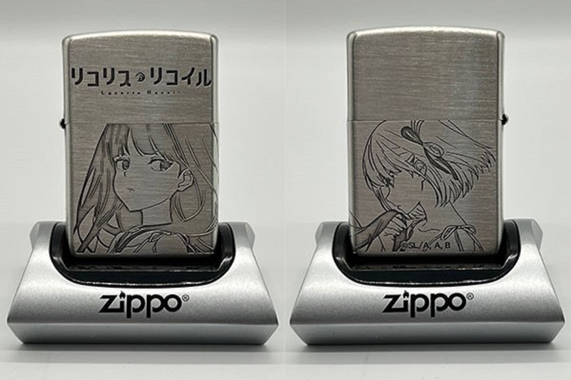 Lycoris Recoil Zippo Case: Chisato & Takina (No fuel or gas included)