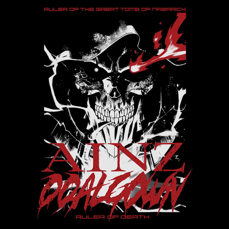 Overlord IV - Ruler of Death Ainz T-Shirt (Black | Size XL) image 4