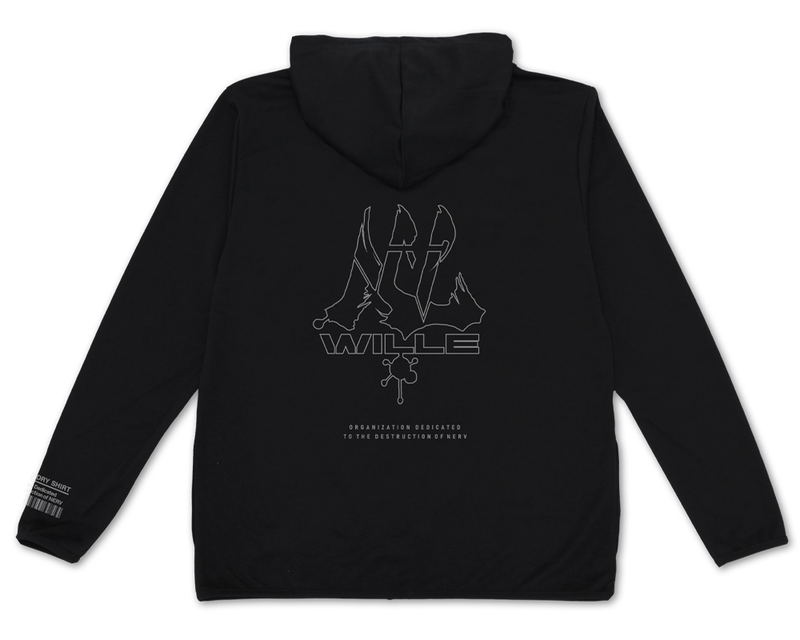 Evangelion - Wille Thin Dry Hoodie (Black | Size M) image 1