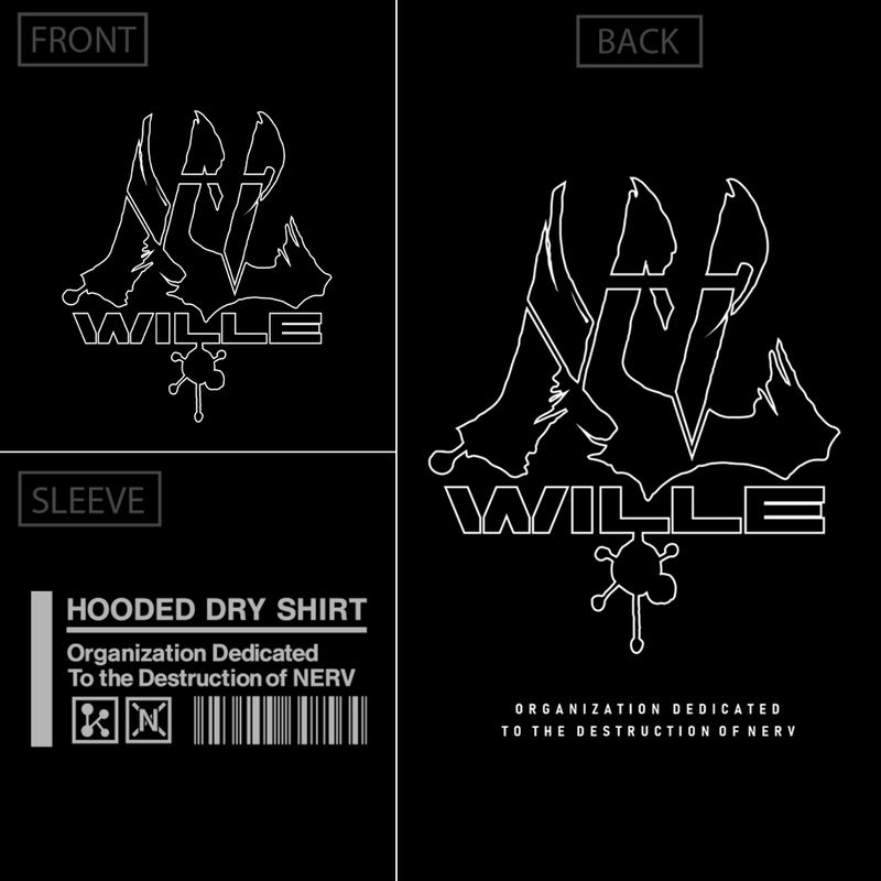 Evangelion - Wille Thin Dry Hoodie (Black | Size M) image 3