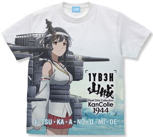 KanColle Season 2: Let's Meet at Sea - Yamashiro Full Graphic T-Shirt (White | Size L)_