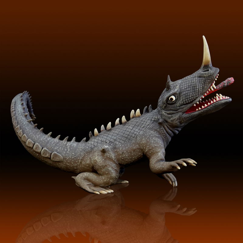 Nankoku Factory Gamera vs. Barugon 1/250 Scale Soft Vinyl Kit Reprint Edition: Chilling Monster Barugon image 8
