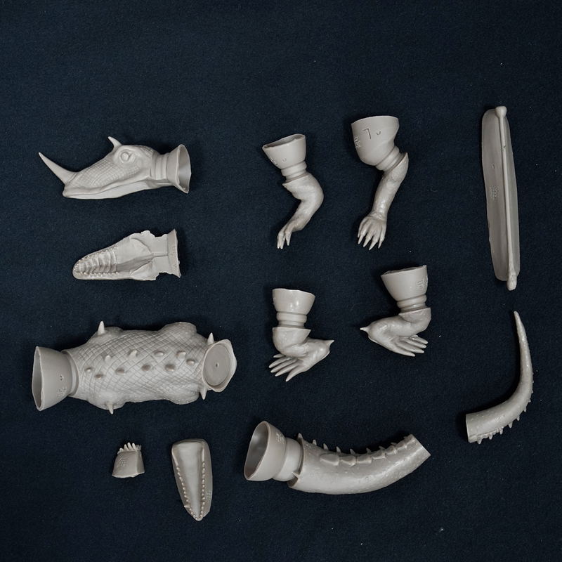 Nankoku Factory Gamera vs. Barugon 1/250 Scale Soft Vinyl Kit Reprint Edition: Chilling Monster Barugon image 9