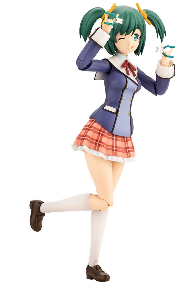 Sousai Shojo Teien x Frame Arms Girl 1/10 Scale Plastic Model Kit: Kotobuki Bukiko Wakaba Girls' High School Winter Clothes image 1