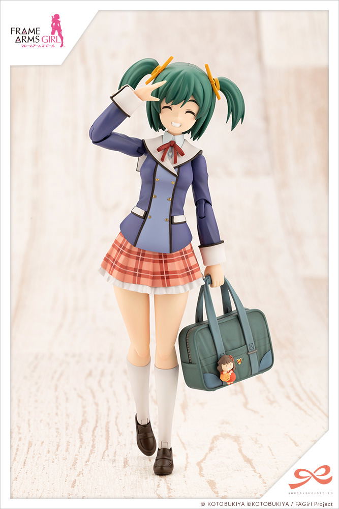Sousai Shojo Teien x Frame Arms Girl 1/10 Scale Plastic Model Kit: Kotobuki Bukiko Wakaba Girls' High School Winter Clothes image 3
