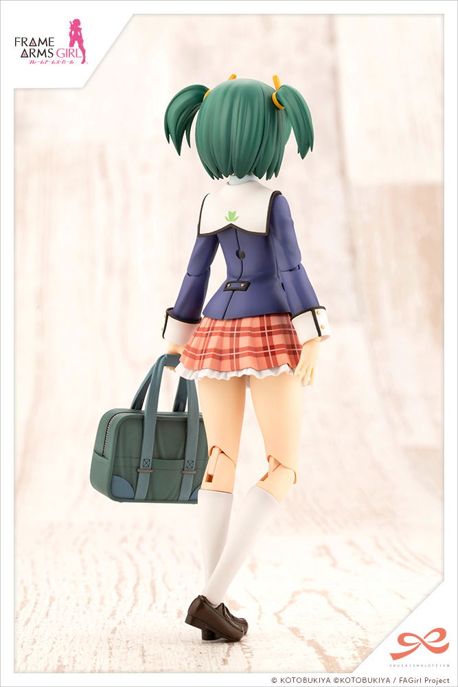 Sousai Shojo Teien x Frame Arms Girl 1/10 Scale Plastic Model Kit: Kotobuki Bukiko Wakaba Girls' High School Winter Clothes image 4