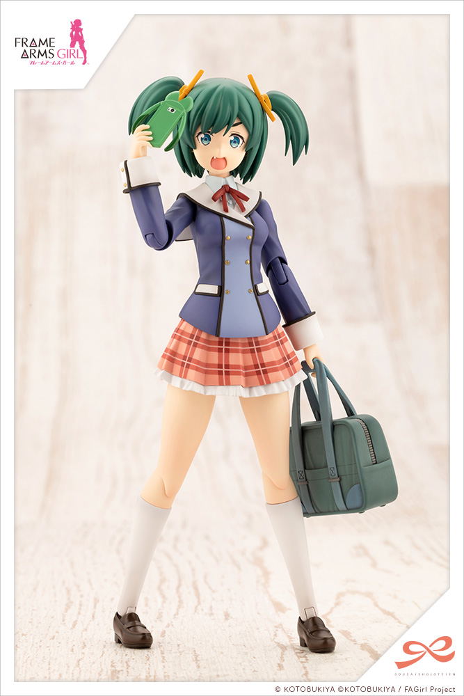 Sousai Shojo Teien x Frame Arms Girl 1/10 Scale Plastic Model Kit: Kotobuki Bukiko Wakaba Girls' High School Winter Clothes image 5