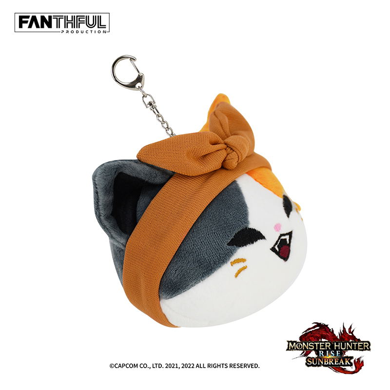 Monster Hunter Rise: Sunbreak - Tea Shop Palico Plush Keychain image 2