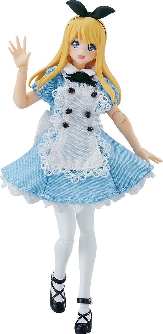 figma Styles No. 598 Original Character: Female Body (Alice) with Dress + Apron Outfit image 1