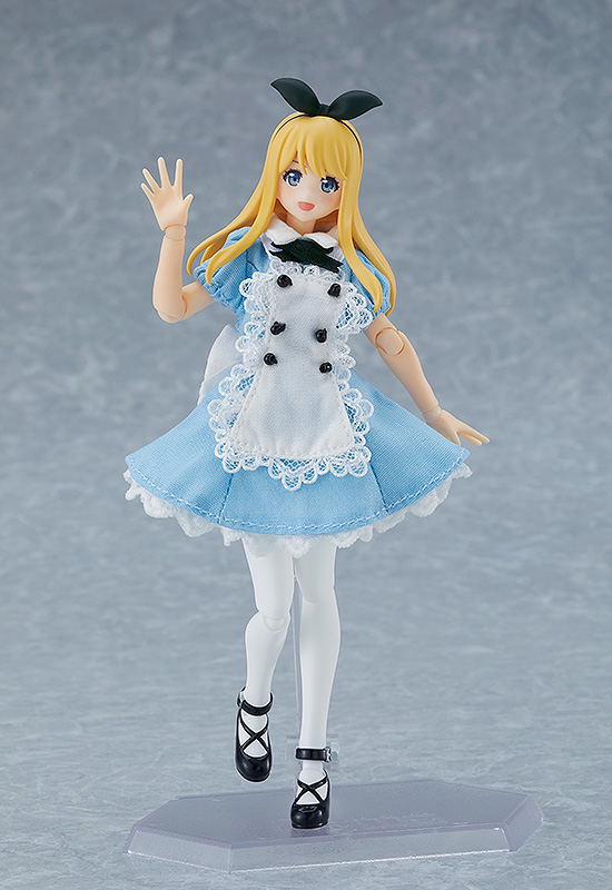 figma Styles No. 598 Original Character: Female Body (Alice) with Dress + Apron Outfit image 2