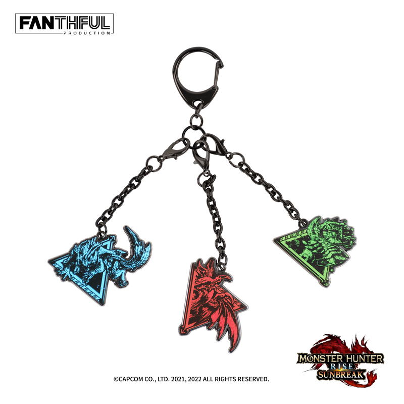 Monster Hunter Rise: Sunbreak Metal Keychain: Monsters image 2