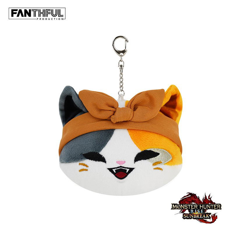 Monster Hunter Rise: Sunbreak - Tea Shop Palico Plush Keychain image 1
