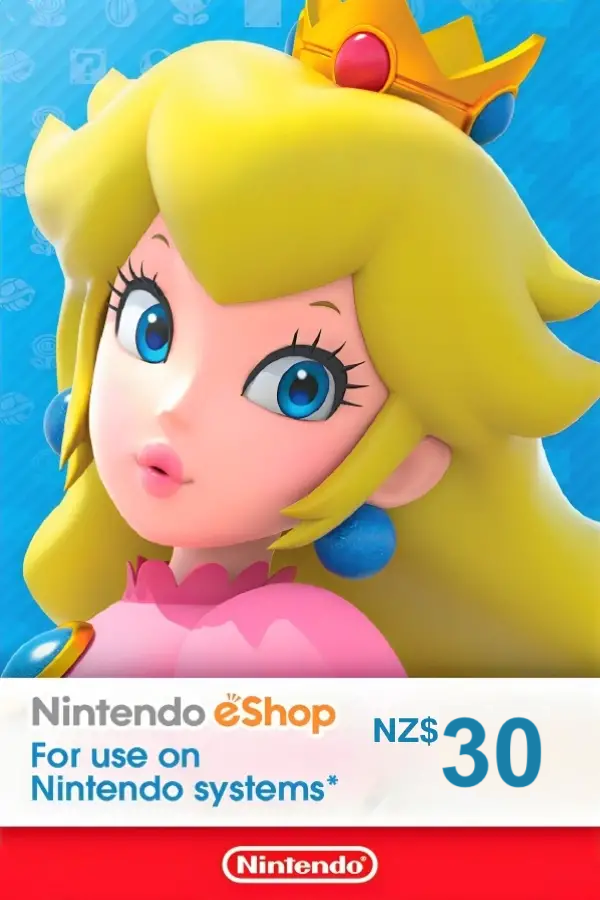Nintendo eShop Card 30 NZD | New Zealand Account digital for Nintendo Switch, Nintendo Switch 2