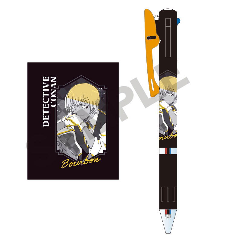 Detective Conan Jetstream 3 Color Ballpoint Pen Bourbon image 1