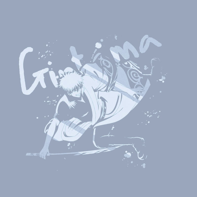 Gintama Gin-san Action Ver. T-Shirt (Acid Blue | Size S) image 2