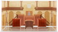 Ace Attorney Acrylic Diorama Background Courtroom thumbnail 1