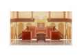 Ace Attorney Acrylic Diorama Background Courtroom thumbnail 2