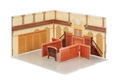 Ace Attorney Acrylic Diorama Background Courtroom thumbnail 3